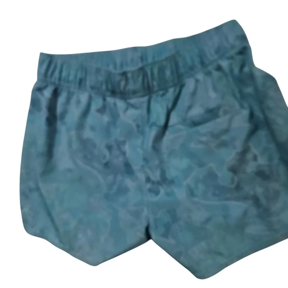 Huk Performance Shorts Camo Light Kids Kids Medium Blue Elastic Waist Fishing